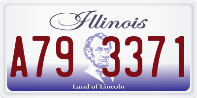IL license plate A793371