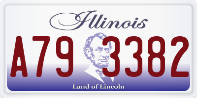 IL license plate A793382