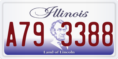 IL license plate A793388