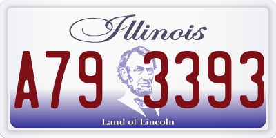 IL license plate A793393