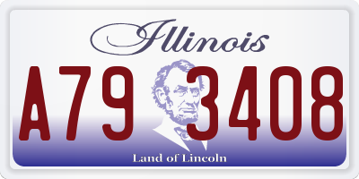 IL license plate A793408