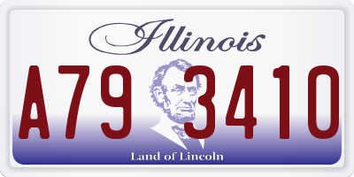 IL license plate A793410