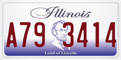 IL license plate A793414