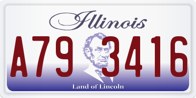 IL license plate A793416