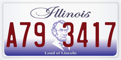 IL license plate A793417
