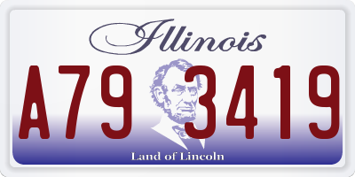IL license plate A793419