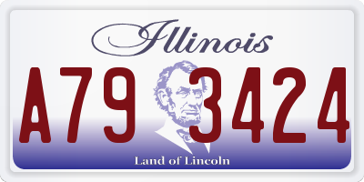 IL license plate A793424
