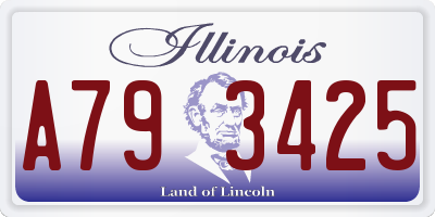 IL license plate A793425