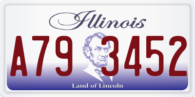 IL license plate A793452