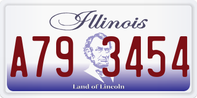 IL license plate A793454