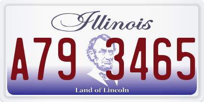 IL license plate A793465