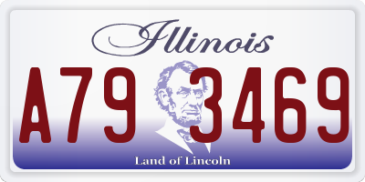 IL license plate A793469