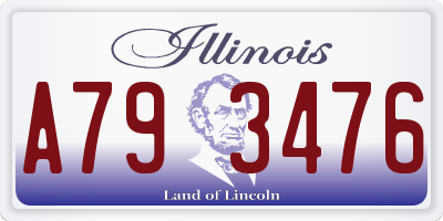 IL license plate A793476