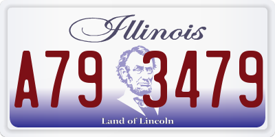 IL license plate A793479