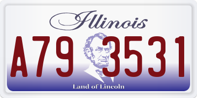 IL license plate A793531