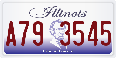 IL license plate A793545