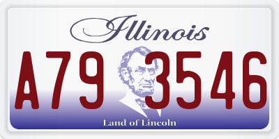 IL license plate A793546