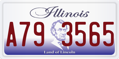 IL license plate A793565