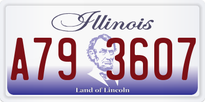 IL license plate A793607