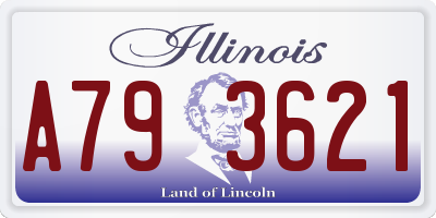IL license plate A793621