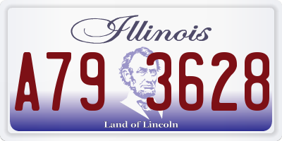 IL license plate A793628