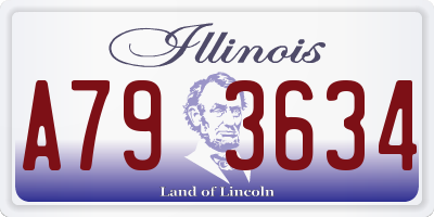 IL license plate A793634