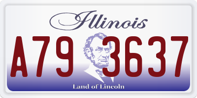 IL license plate A793637