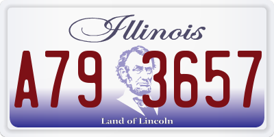 IL license plate A793657