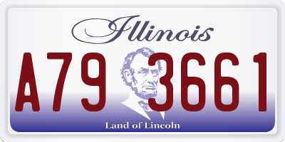 IL license plate A793661