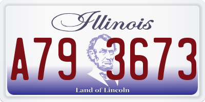 IL license plate A793673