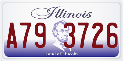 IL license plate A793726