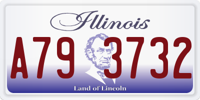IL license plate A793732