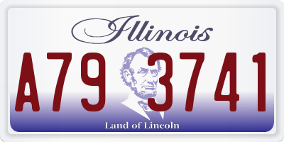 IL license plate A793741