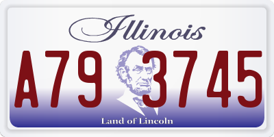 IL license plate A793745