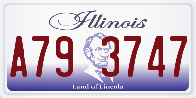 IL license plate A793747