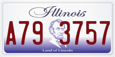 IL license plate A793757