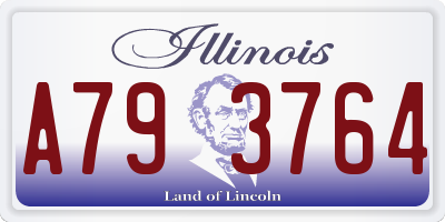 IL license plate A793764