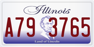 IL license plate A793765