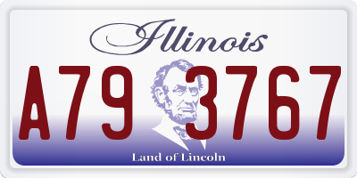 IL license plate A793767