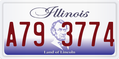 IL license plate A793774