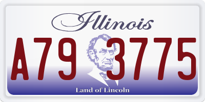 IL license plate A793775