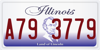 IL license plate A793779