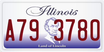 IL license plate A793780