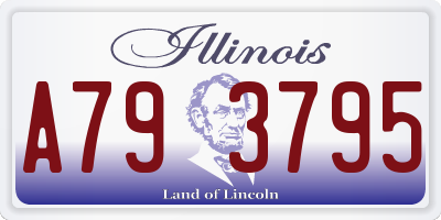 IL license plate A793795