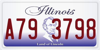 IL license plate A793798