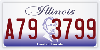 IL license plate A793799