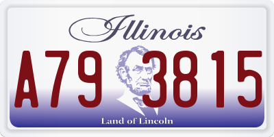 IL license plate A793815