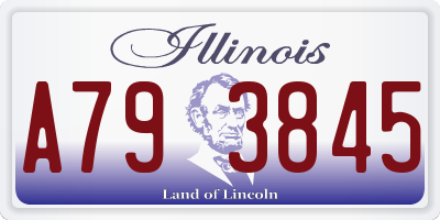 IL license plate A793845