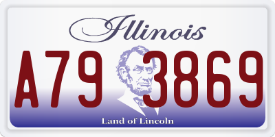 IL license plate A793869