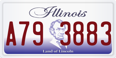 IL license plate A793883